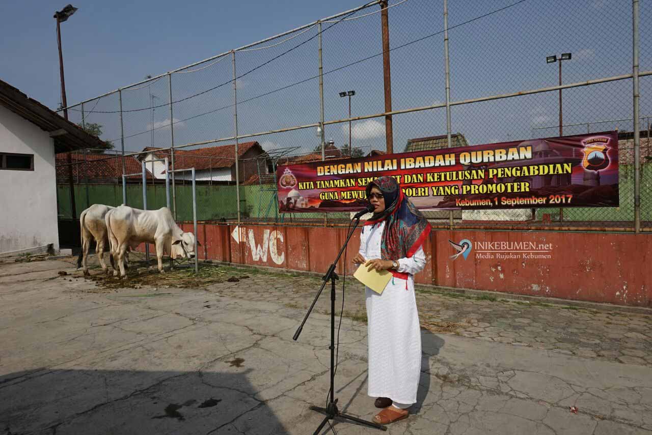 Polres Kebumen Kurban 2 Ekor Sapi