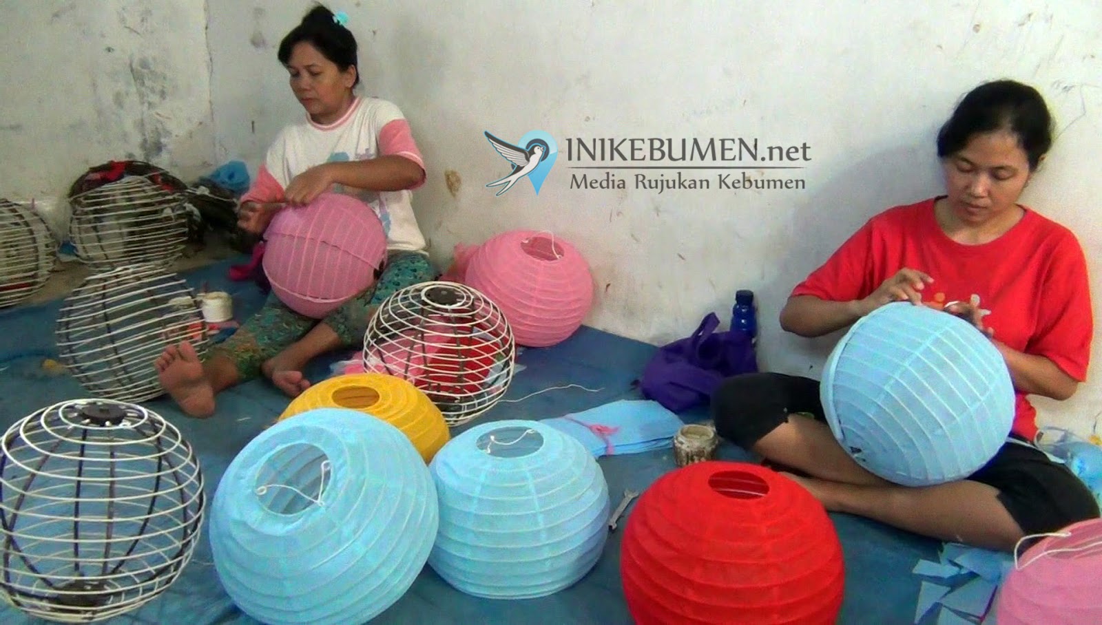 Jelang Imlek, Perajin Lampion di Kebumen Kebanjiran Order