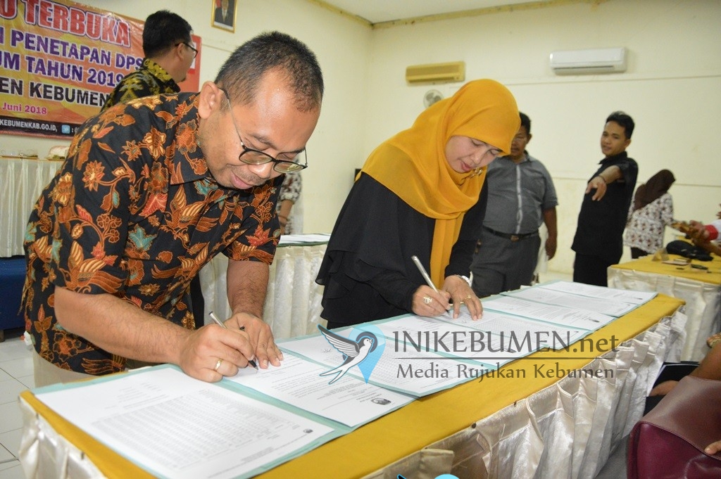 Gelar Pleno Saat Libur Lebaran, Segini DPS Pemilu 2019 yang Ditetapkan KPU Kebumen