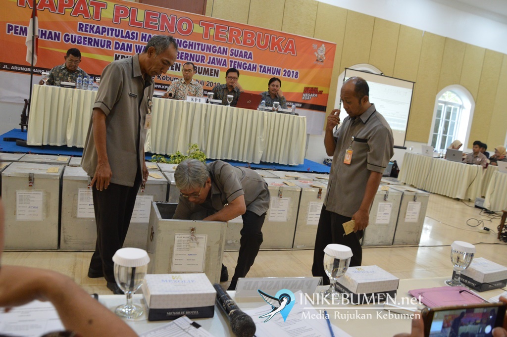 Inilah Perolehan Suara Lengkap Pilgub Jateng di Kebumen