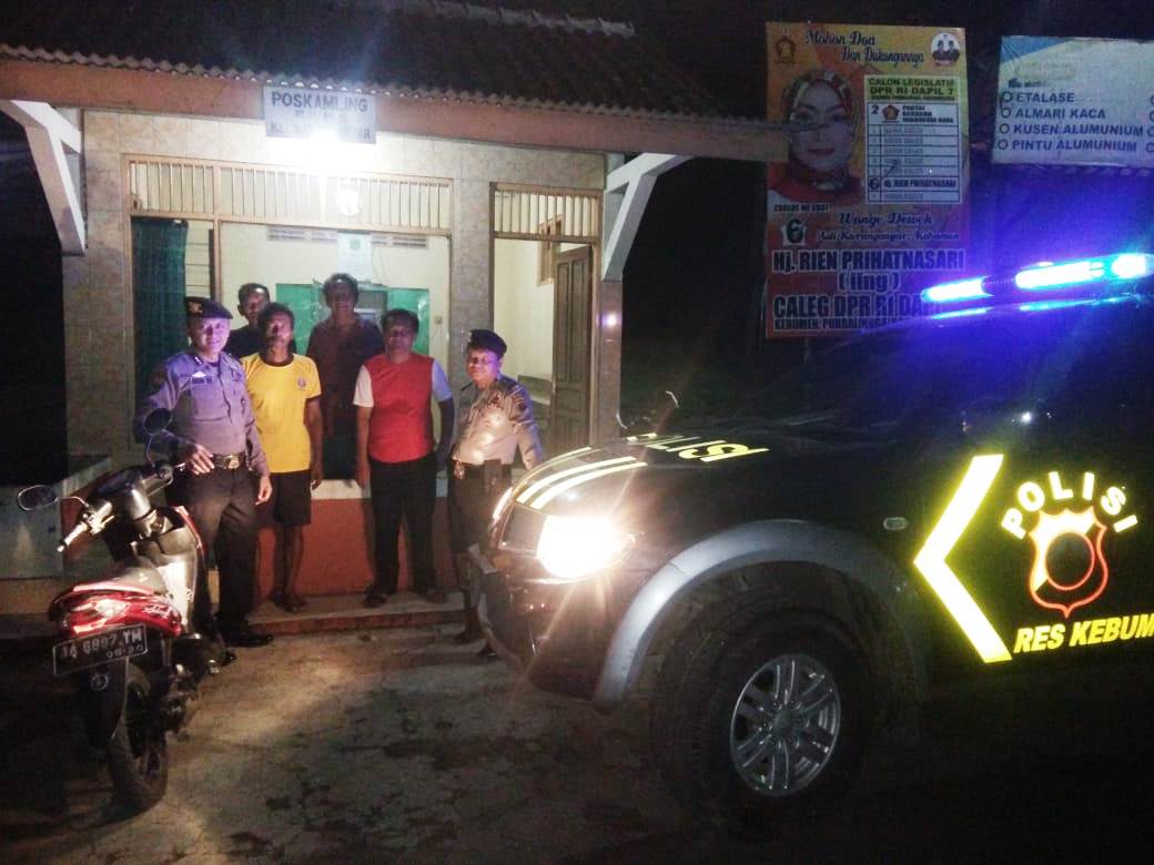 Jelang Pemilu, Polres Kebumen Minta Masyarakat Aktifkan Siskamling