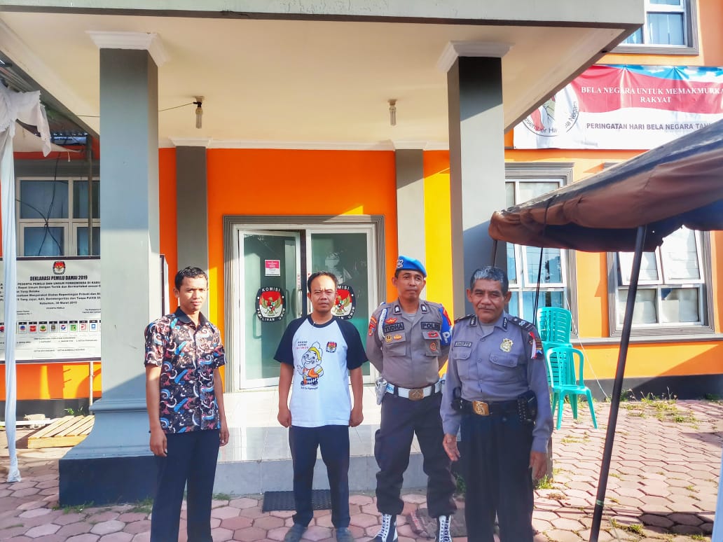 Jelang Rekap Suara Pilpres di KPU, Polres Kebumen Tingkatkan Penjagaan