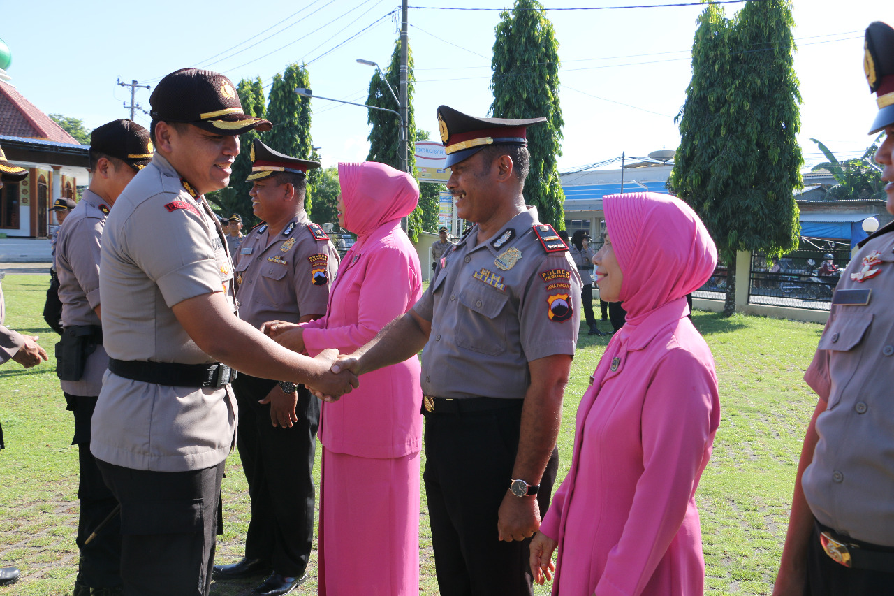 Jelang Pensiun, Empat Polisi di Kebumen Naik Pangkat Spesial