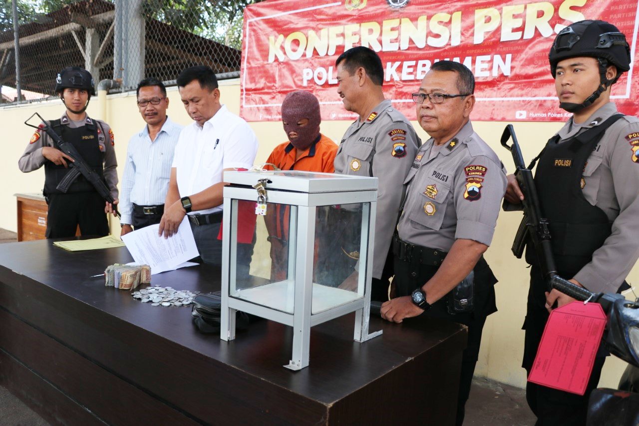 Congkel Kotak Amal Masjid SMP 1 Gombong, Pria Asal Banjarnegara ini Terancam 7 Tahun Penjara