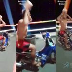 Edan! Remaja di Kebumen ini Naik Motor Tanpa Pegang Setang Sambil Mandi