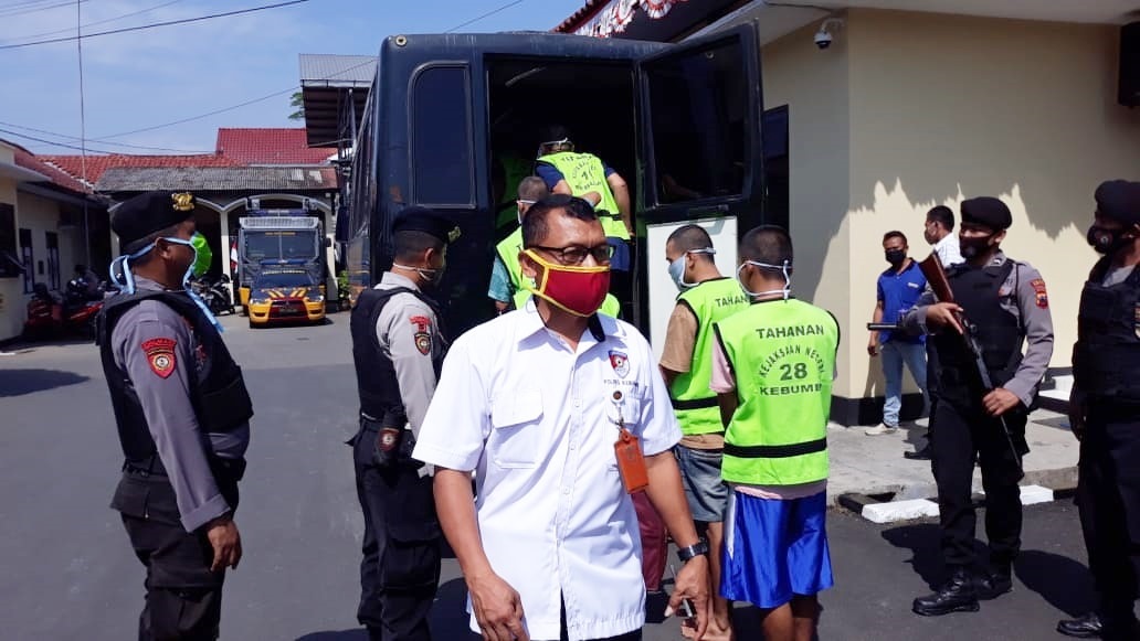 Usai Jalani Rapid Test, 11 Tahanan Polres Kebumen Dipindahkan ke Rutan