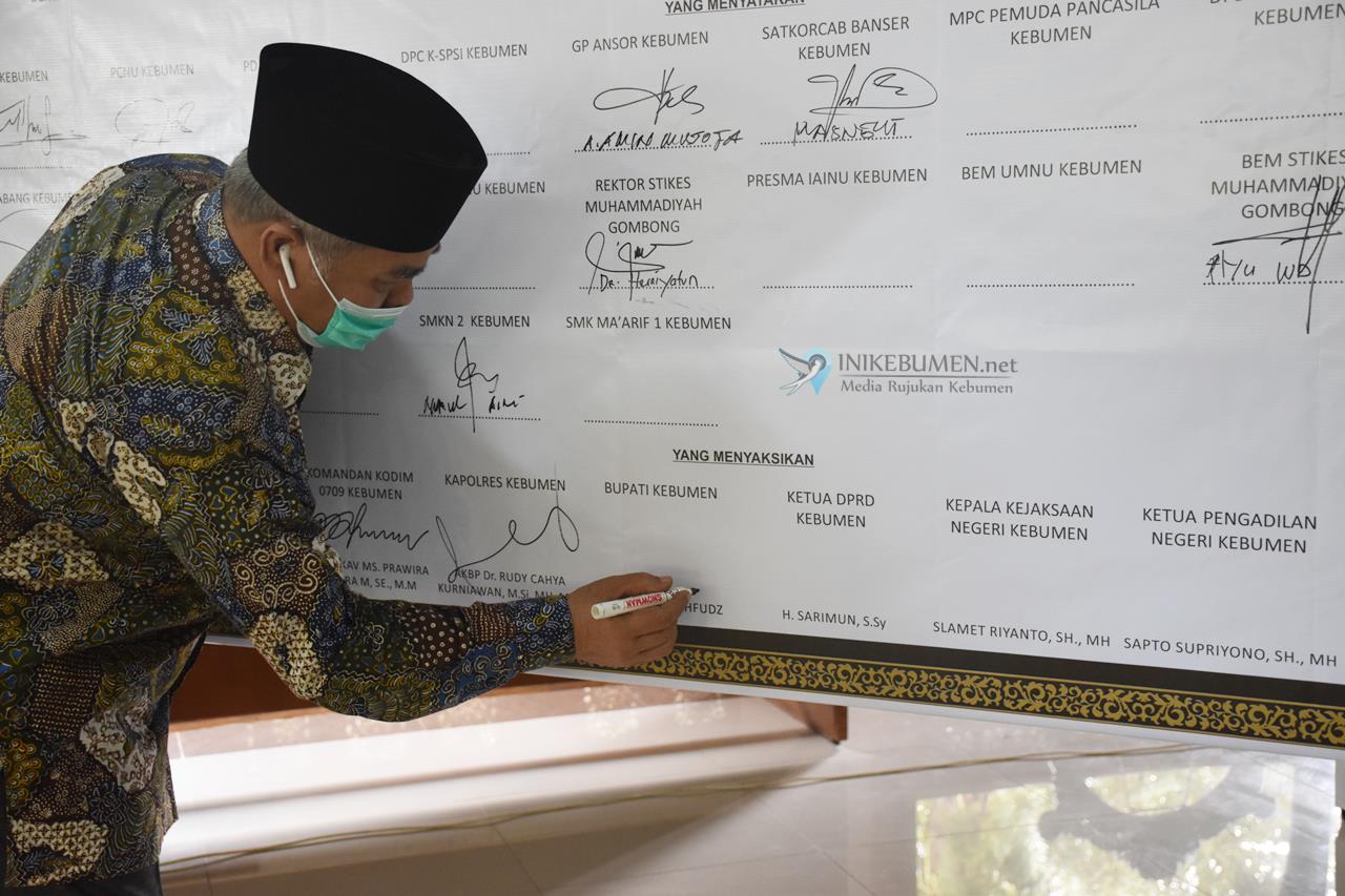 Pimpinan DPRD Kebumen Tak Hadir di Deklarasi Damai Tolak Unras Anarkis