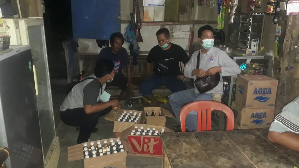 Ratusan Botol Miras Diamankan Polres Kebumen