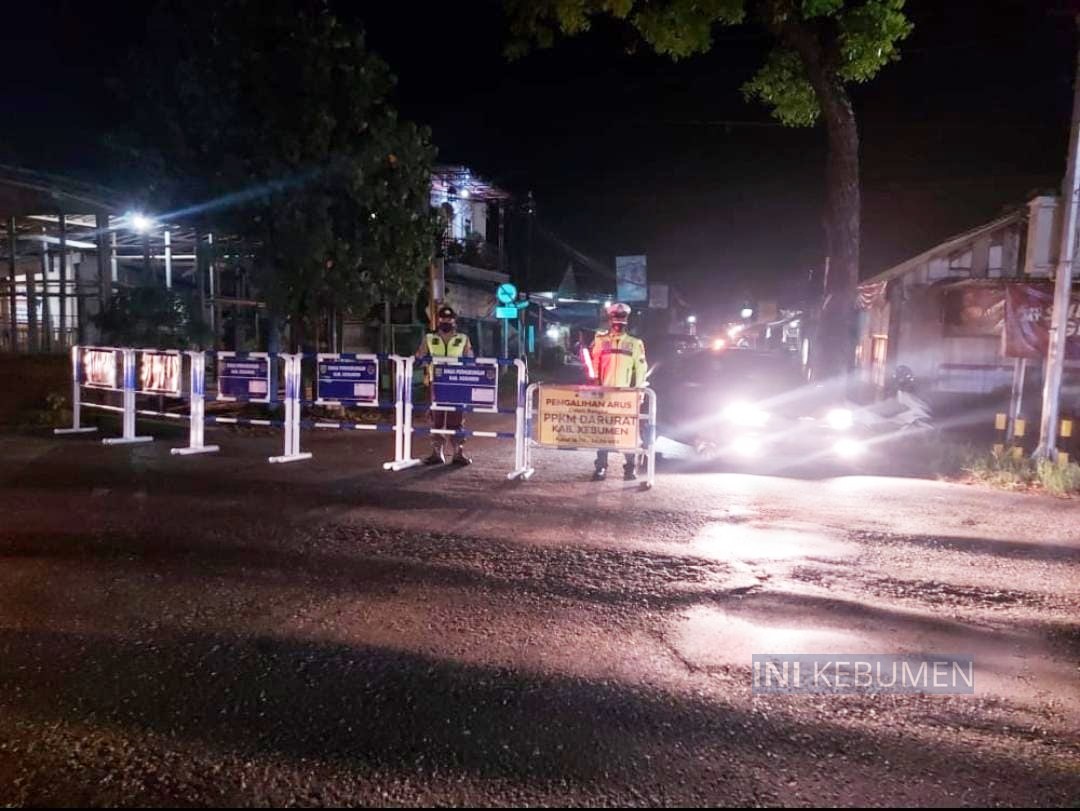Selama PPKM Darurat, Seluruh Jalur Masuk Kota Kebumen Ditutup Total