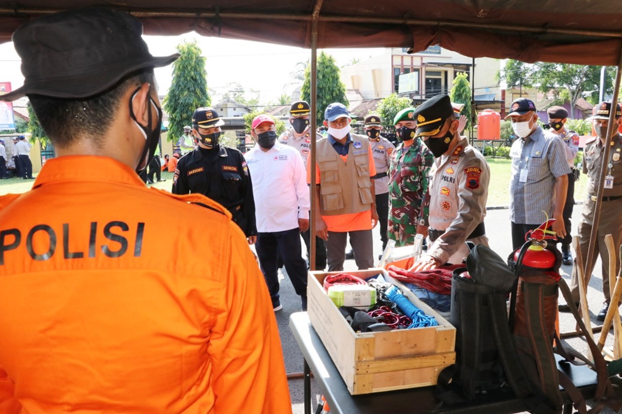 Curah Hujan Mulai Tinggi, Polres Kebumen Siaga Bencana
